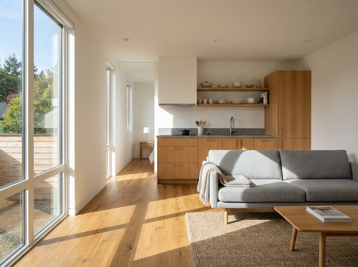 Representative ADU — open-concept interior living space