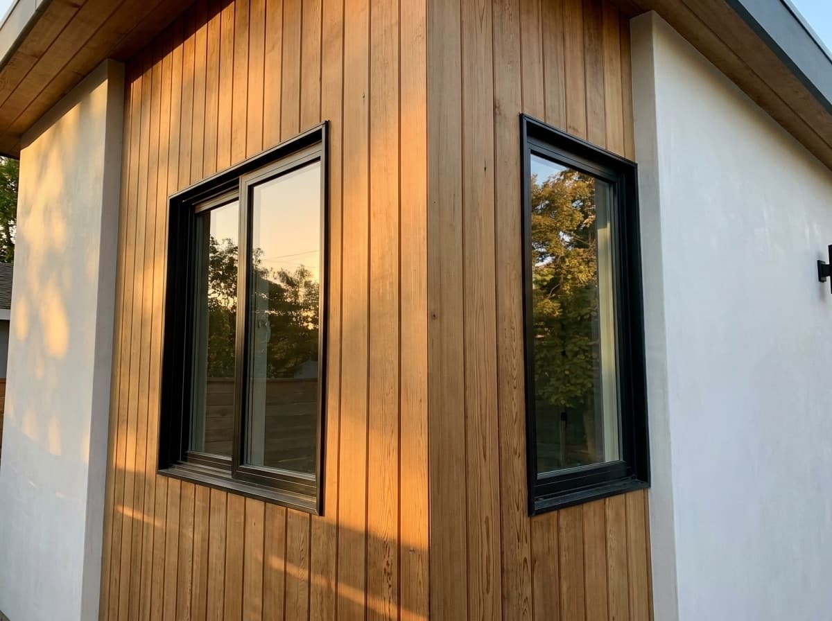 Representative home addition — finished room exterior integration